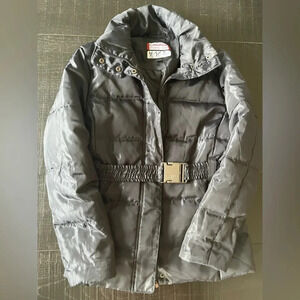 Canada Weather Gear Black Puffer Coat Belt Super triple goose SZ L